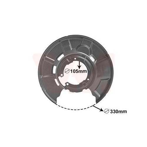 VAN WEZEL Spritzblech, Bremsscheibe