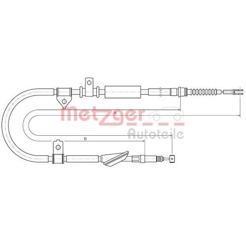 METZGER Seilzug, Feststellbremse