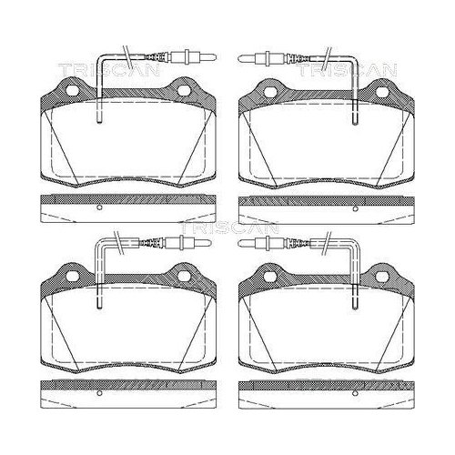 TRISCAN Bremsbelagsatz, Scheibenbremse