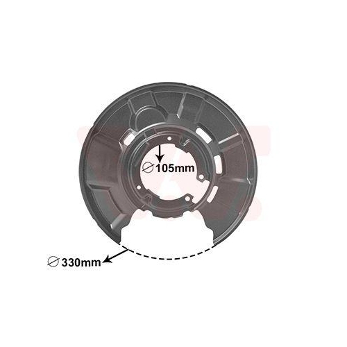 VAN WEZEL Spritzblech, Bremsscheibe