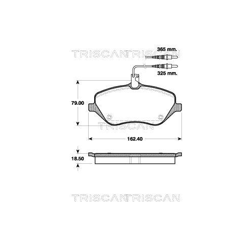 TRISCAN Bremsbelagsatz, Scheibenbremse