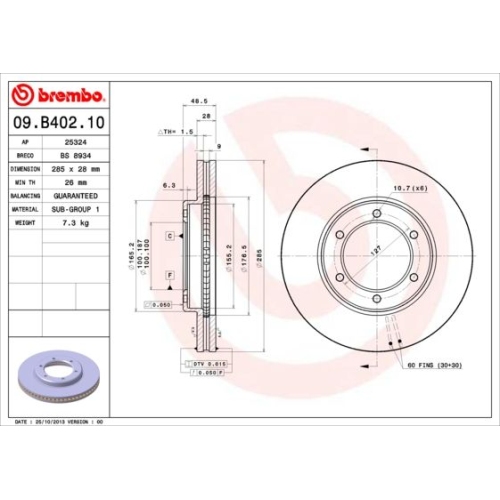 BREMBO Bremsscheibe PRIME LINE