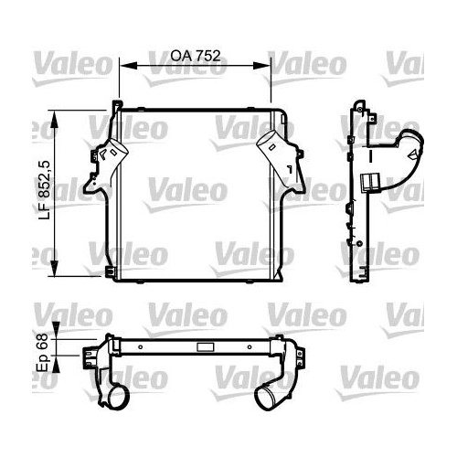 VALEO Ladeluftkühler NEW ORIGINAL PART