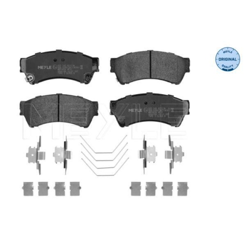 MEYLE Bremsbelagsatz, Scheibenbremse MEYLE-ORIGINAL: True to OE.