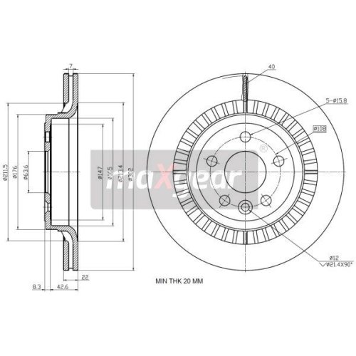 MAXGEAR Bremsscheibe