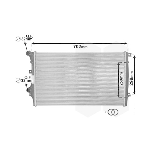 VAN WEZEL Kühler, Motorkühlung *** IR PLUS ***