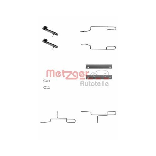 METZGER Zubehörsatz, Scheibenbremsbelag
