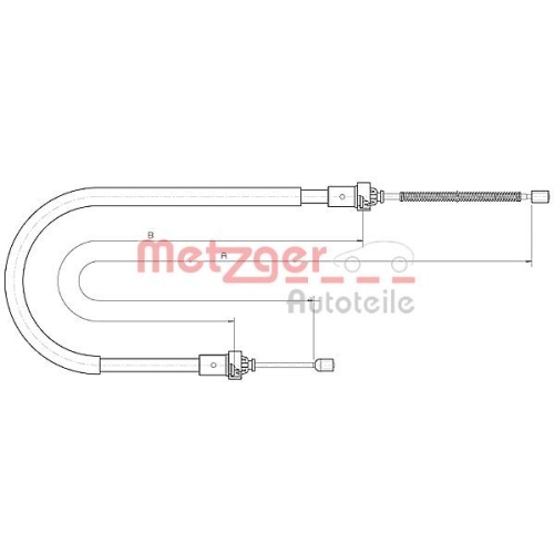 METZGER Seilzug, Feststellbremse