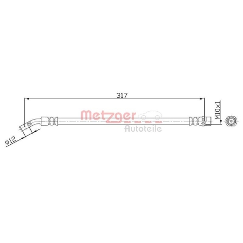 METZGER Bremsschlauch