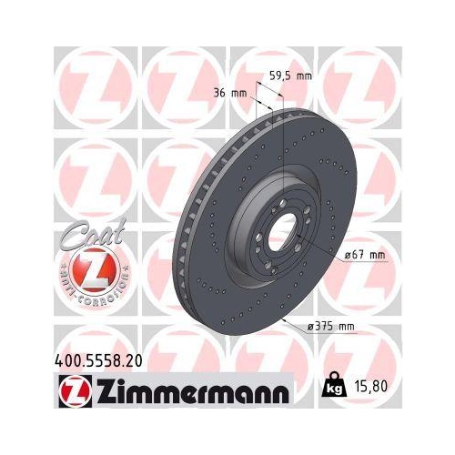 ZIMMERMANN Bremsscheibe COAT Z