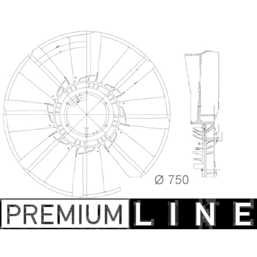 MAHLE Lüfterrad, Motorkühlung BEHR *** PREMIUM LINE ***