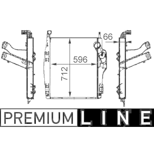 MAHLE Ladeluftkühler BEHR *** PREMIUM LINE ***