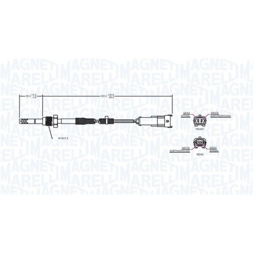 MAGNETI MARELLI Sensor, Abgastemperatur