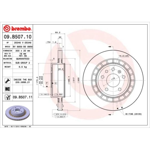 BREMBO Bremsscheibe PRIME LINE - UV Coated