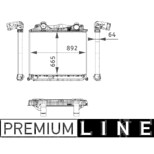 MAHLE Ladeluftkühler BEHR *** PREMIUM LINE ***