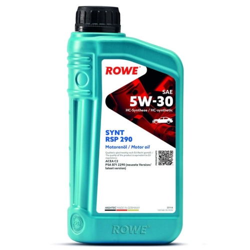 ROWE Motoröl HIGHTEC SYNT RSP 290 SAE 5W-30 (20114)