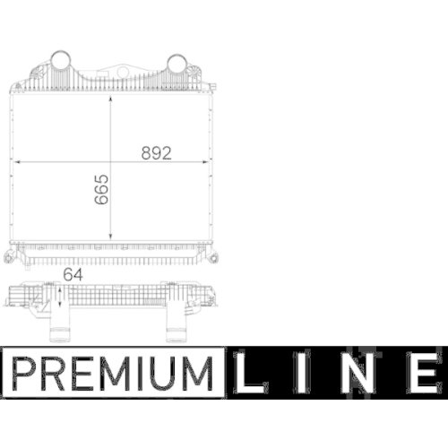 MAHLE Ladeluftkühler BEHR *** PREMIUM LINE ***