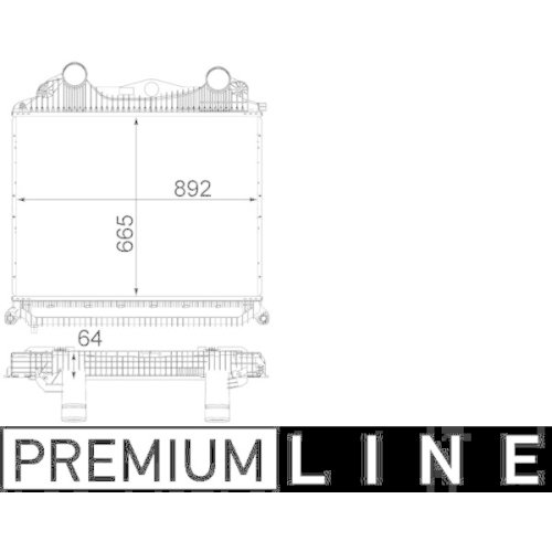 MAHLE Ladeluftkühler BEHR *** PREMIUM LINE ***