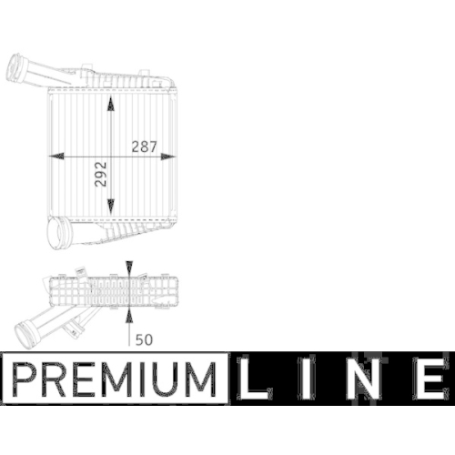 MAHLE Ladeluftkühler BEHR *** PREMIUM LINE ***