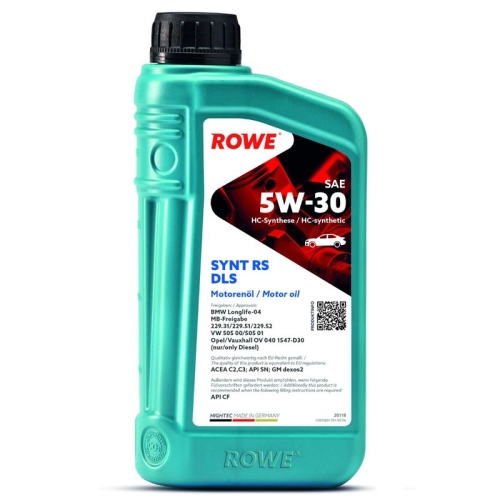 ROWE Motoröl HIGHTEC SYNT RS DLS SAE 5W-30 (20118)