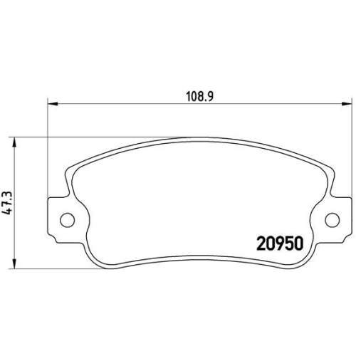 BREMBO Bremsbelagsatz, Scheibenbremse PRIME LINE