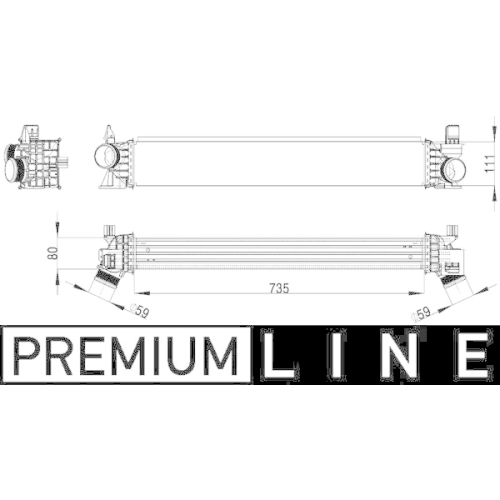 MAHLE Ladeluftkühler BEHR *** PREMIUM LINE ***