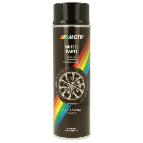 MOTIP Lack Wheelspray schwarz gl&auml;nzend 500 ml