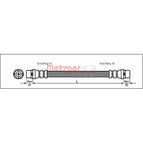 METZGER Bremsschlauch GREENPARTS