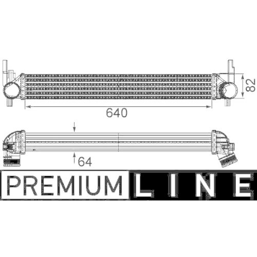 MAHLE Ladeluftkühler BEHR *** PREMIUM LINE ***