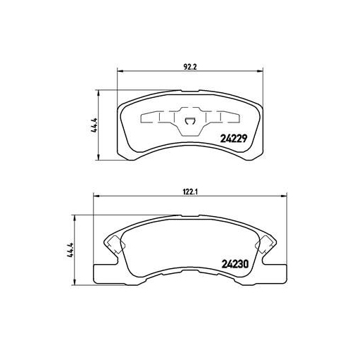 BREMBO Bremsbelagsatz, Scheibenbremse PRIME LINE