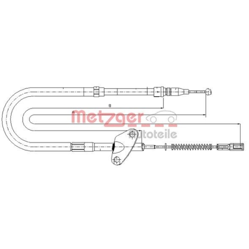 METZGER Seilzug, Feststellbremse