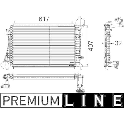 MAHLE Ladeluftkühler BEHR *** PREMIUM LINE ***