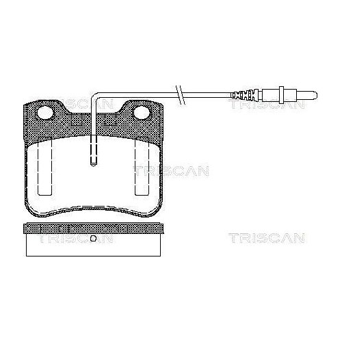 TRISCAN Bremsbelagsatz, Scheibenbremse