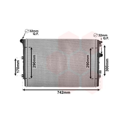 VAN WEZEL Kühler, Motorkühlung *** IR PLUS ***