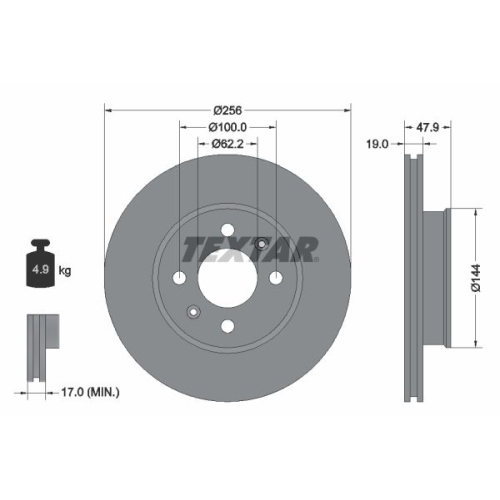 TEXTAR Bremsscheibe