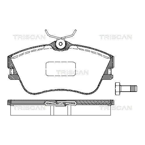 TRISCAN Bremsbelagsatz, Scheibenbremse