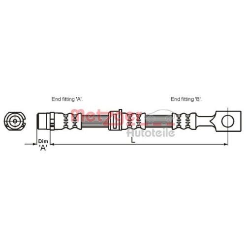 METZGER Bremsschlauch