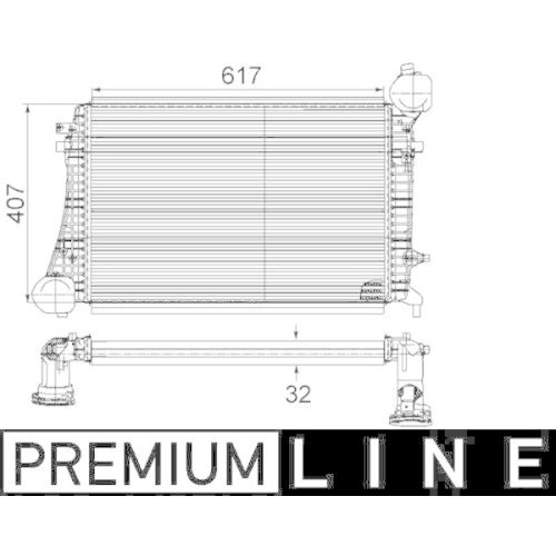 MAHLE Ladeluftkühler BEHR *** PREMIUM LINE ***