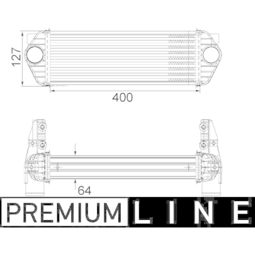 MAHLE Ladeluftkühler BEHR *** PREMIUM LINE ***