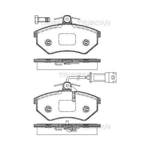 TRISCAN Bremsbelagsatz, Scheibenbremse