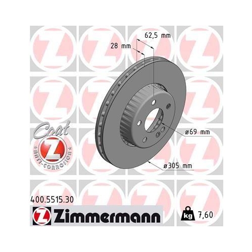 ZIMMERMANN Bremsscheibe FORMULA S