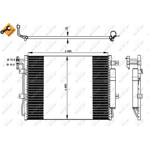 NRF Kondensator, Klimaanlage EASY FIT