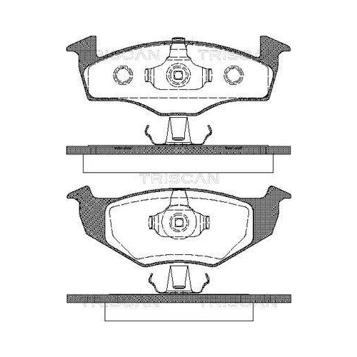 TRISCAN Bremsbelagsatz, Scheibenbremse