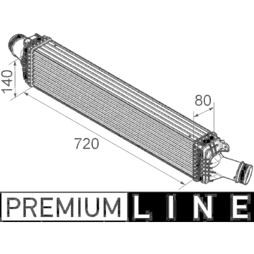 MAHLE Ladeluftkühler BEHR *** PREMIUM LINE ***