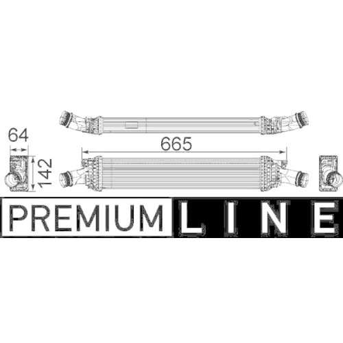 MAHLE Ladeluftkühler BEHR *** PREMIUM LINE ***