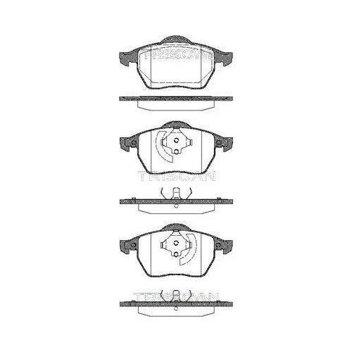 TRISCAN Bremsbelagsatz, Scheibenbremse