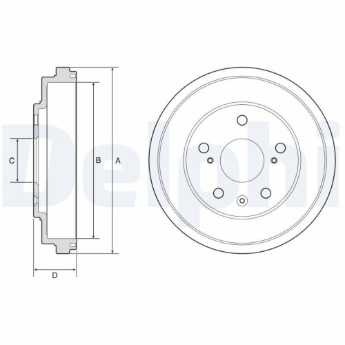 DELPHI Bremstrommel