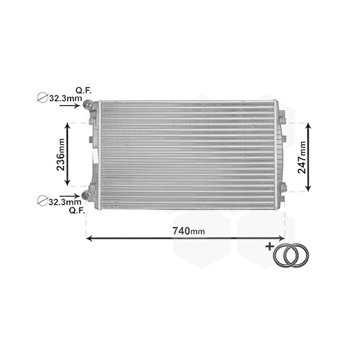 VAN WEZEL Kühler, Motorkühlung *** IR PLUS ***