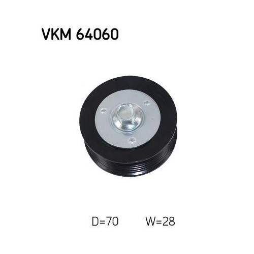 SKF Umlenk-/F&uuml;hrungsrolle, Keilrippenriemen