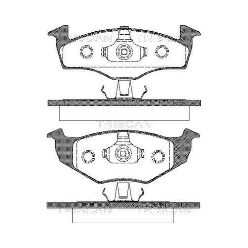 TRISCAN Bremsbelagsatz, Scheibenbremse